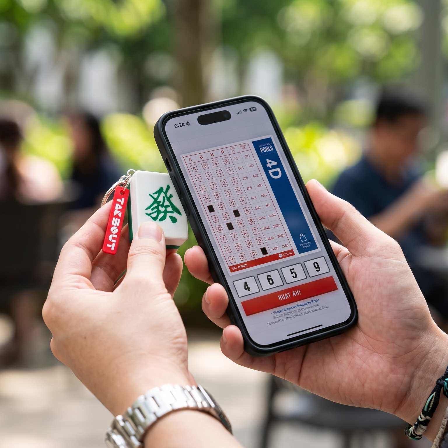 NFC Keyring <br> Huat! Mahjong (4D Lucky Draw)