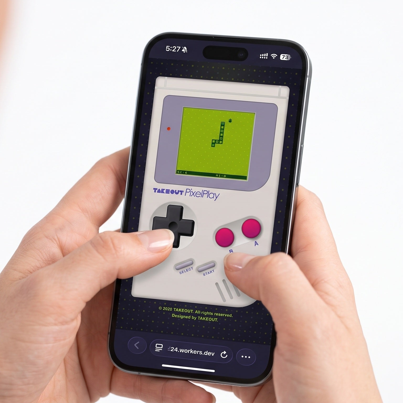 PixelPlay NFC Keychain <br> 4-in-1 Retro Arcade